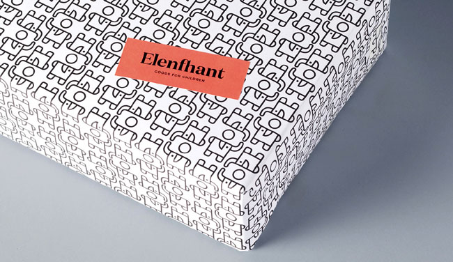 Elenfhant儿童用品标志设计和品牌VI设计