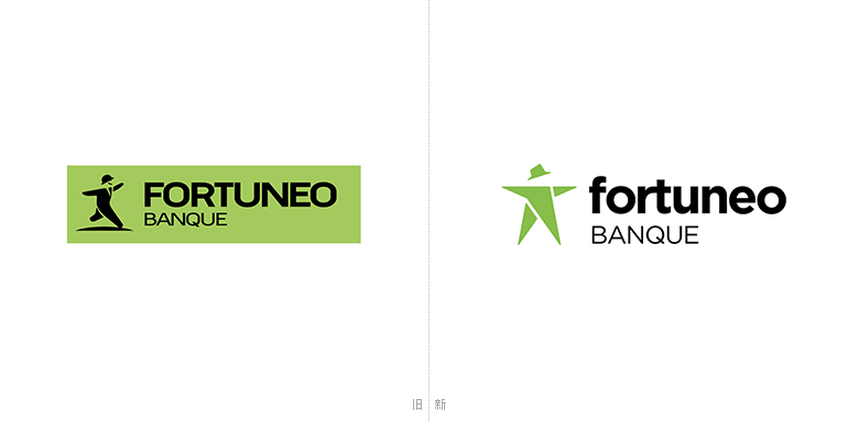 法国领先的网上银行Fortuneo品牌形象logo设计