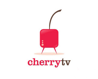 CherryTv樱桃电视台标识设计
