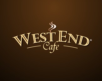 西端咖啡标志设计