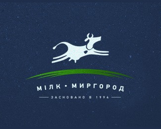 乌克兰牛奶制造商标志设计