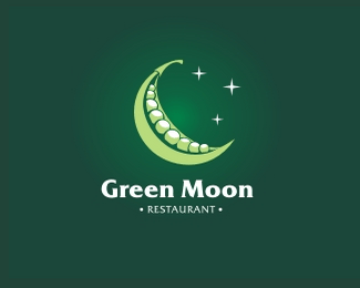 法国餐厅绿满标志