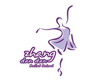 张丹丹芭蕾舞蹈学校标志设计