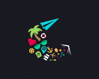 旅游度假logo标志设计