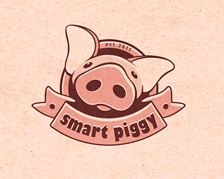 汕尾陆丰市聪明的小猪logo