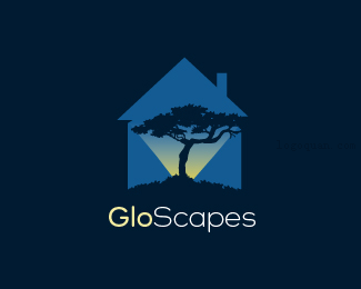 景观设计公司标志GloScapes设计欣赏